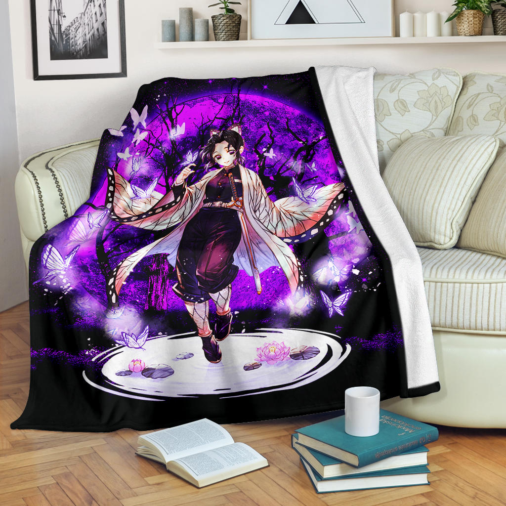 Shinobu Demon Slayer Moonlight Premium Blanket Nearkii