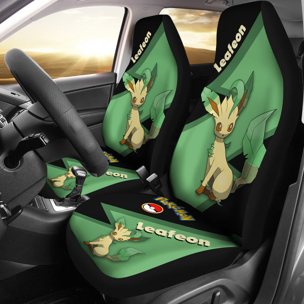 Leafeon Eevee Evolution Pokemon Premium Custom Car Seat Covers Decor Protectors Nearkii