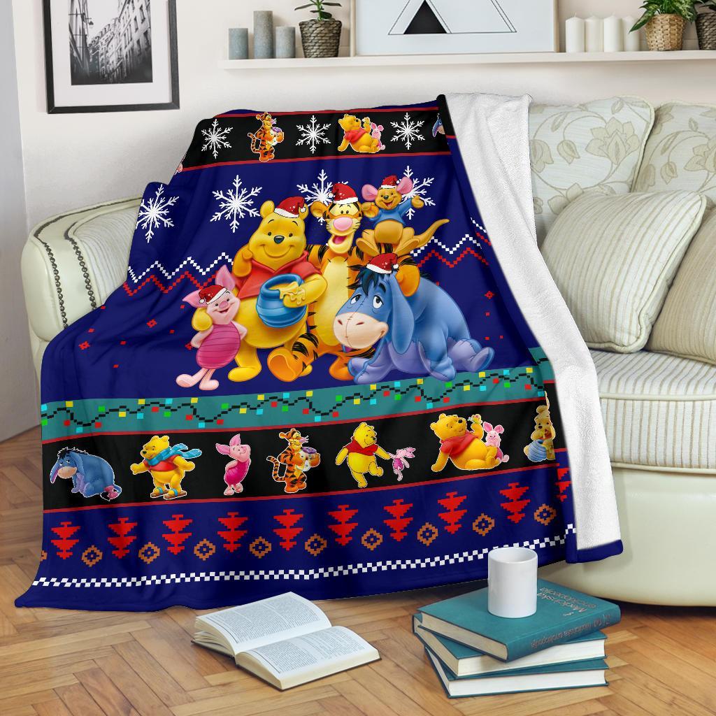 Pooh Christmas Blanket Amazing Gift Idea Nearkii