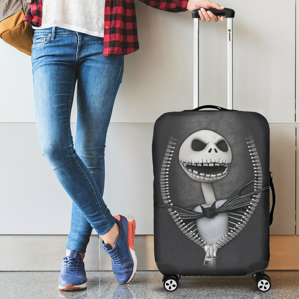 Jack Nightmare Before Christmas Ziper Luggage Cover Suitcase Protector Nearkii