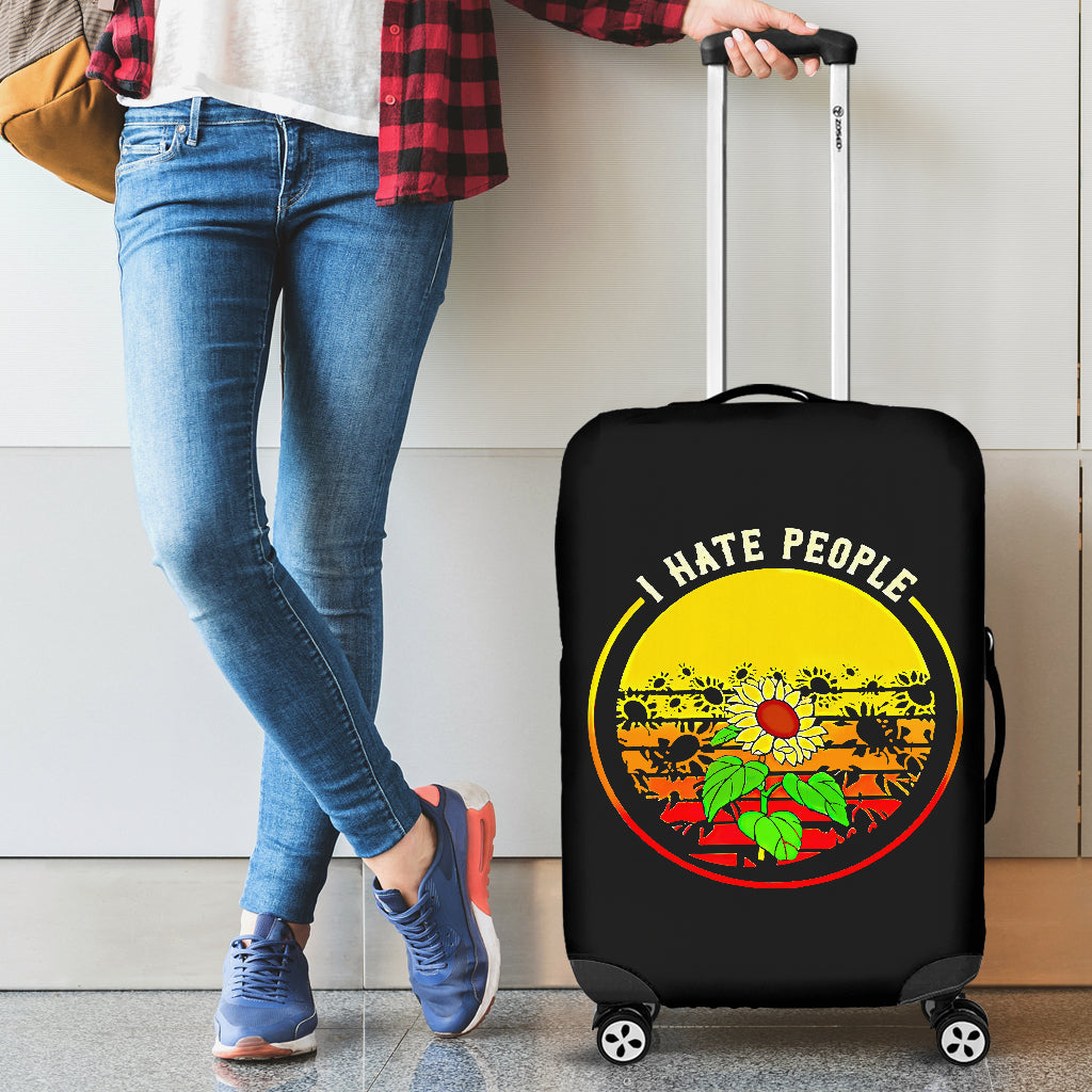 Sunflowers I Hate People Luggage Cover Suitcase Protector Suitcase Protector Nearkii