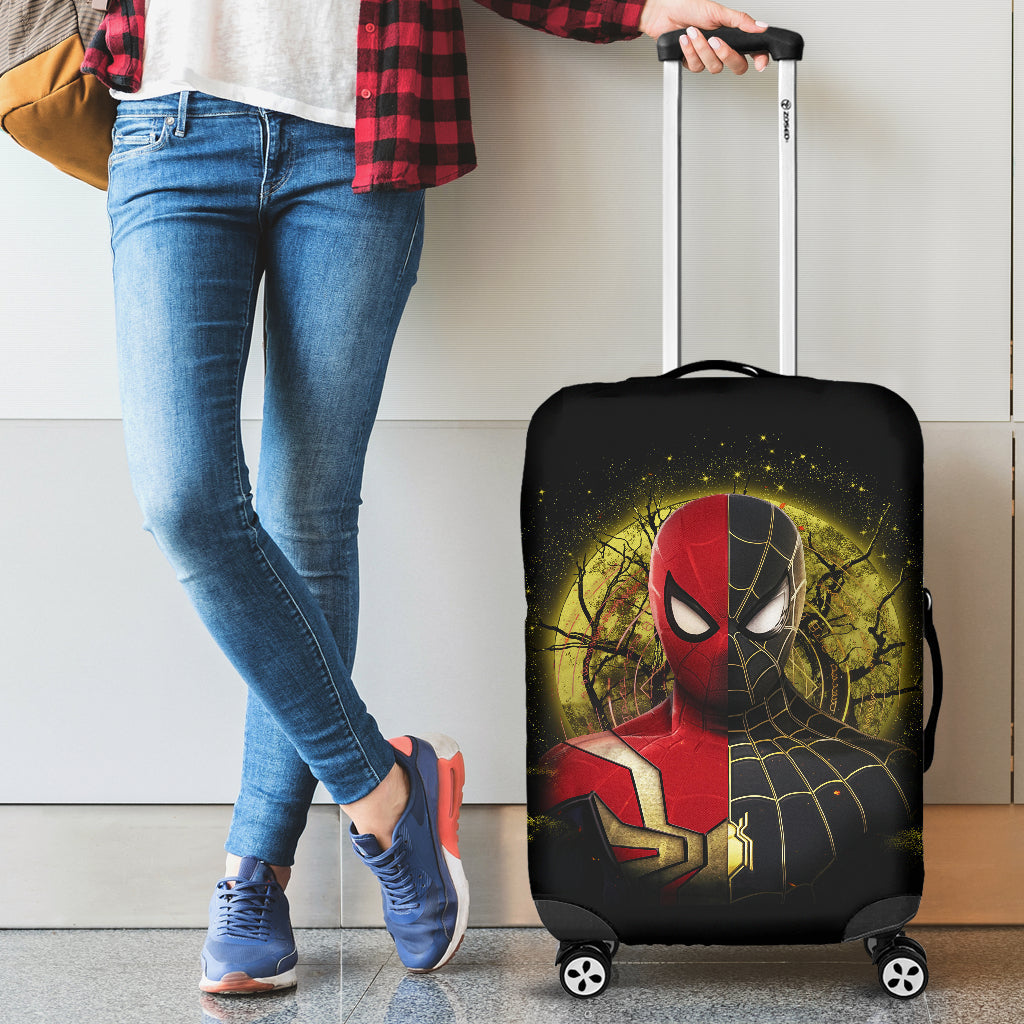 Spiderman Black Suit No Way Home Moonlight Luggage Cover Suitcase Protector Nearkii