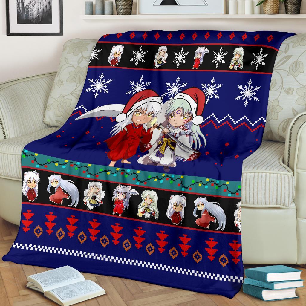 Inuyasha Christmas Blanket Amazing Gift Idea Nearkii