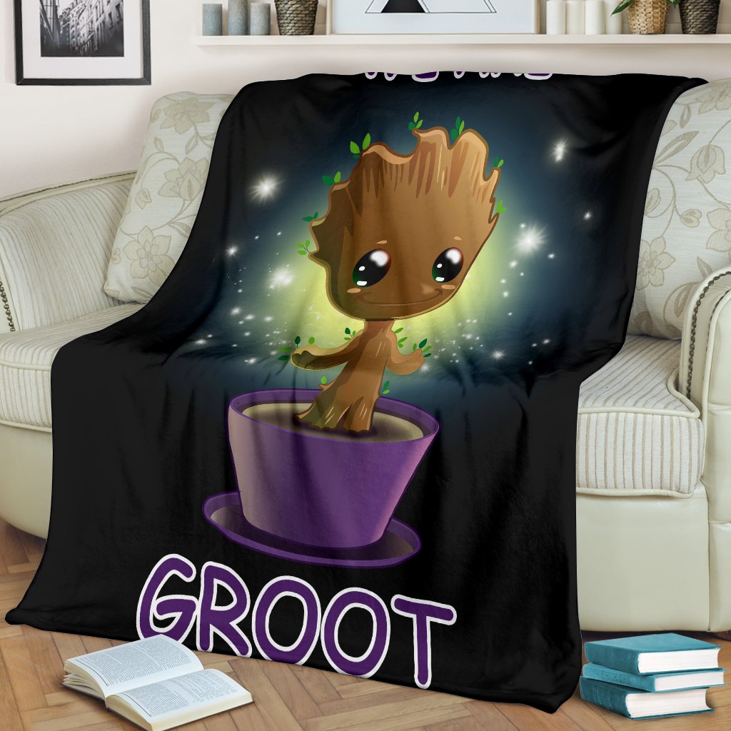 Baby Groot Premium Blanket Nearkii