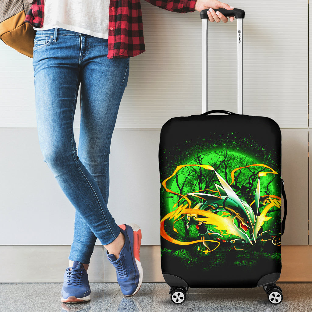 Mega X Rayquaza Moonlight Luggage Cover Suitcase Protector Nearkii