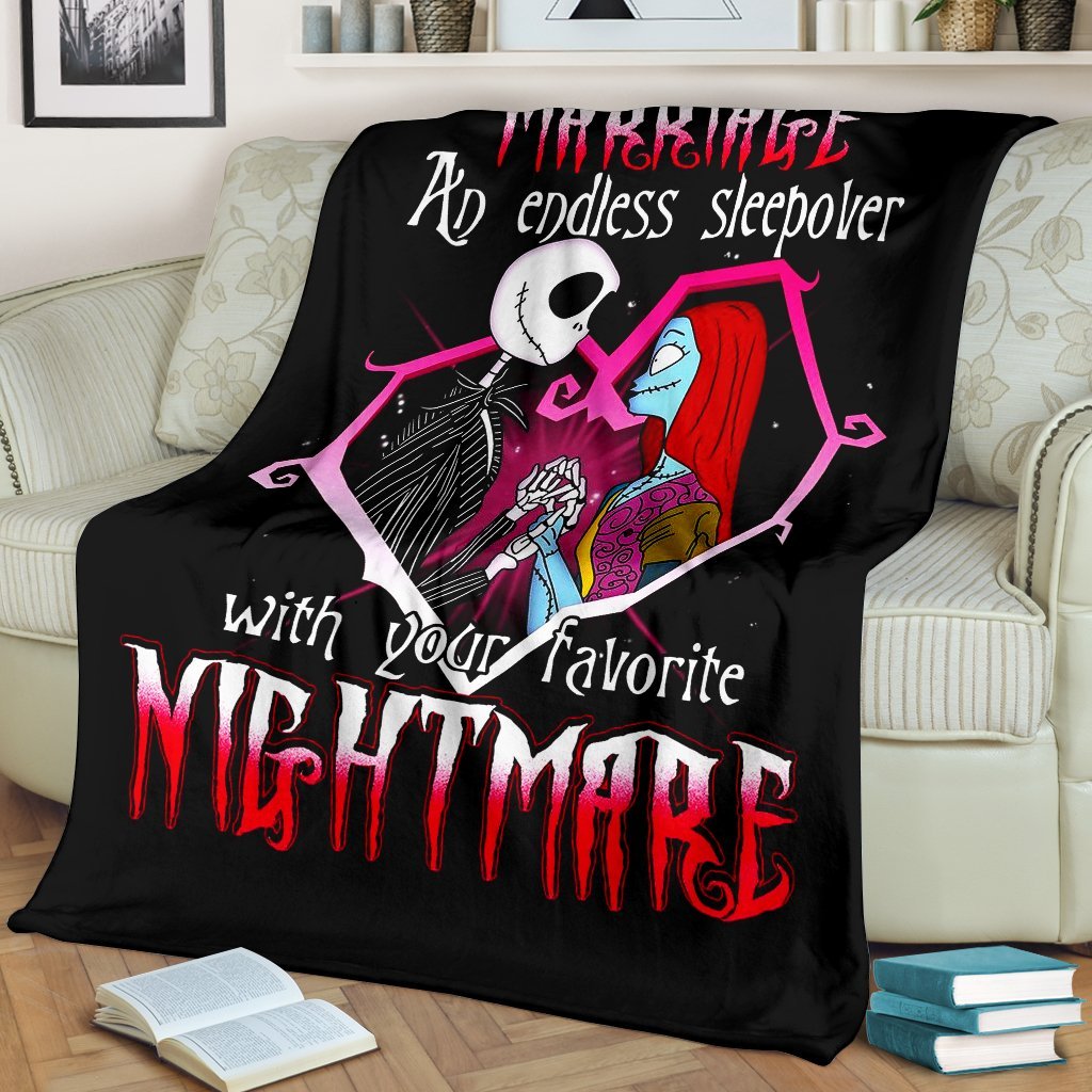 Jack Skellington And Sally Premium Blanket 5 Nearkii