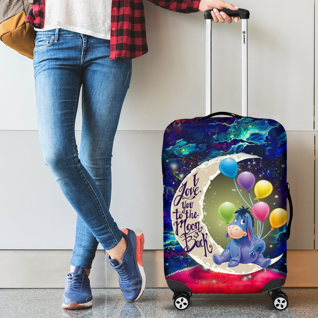 Eeyore Winnie The Pooh Love You To The Moon Galaxy Luggage Cover Suitcase Protector Nearkii