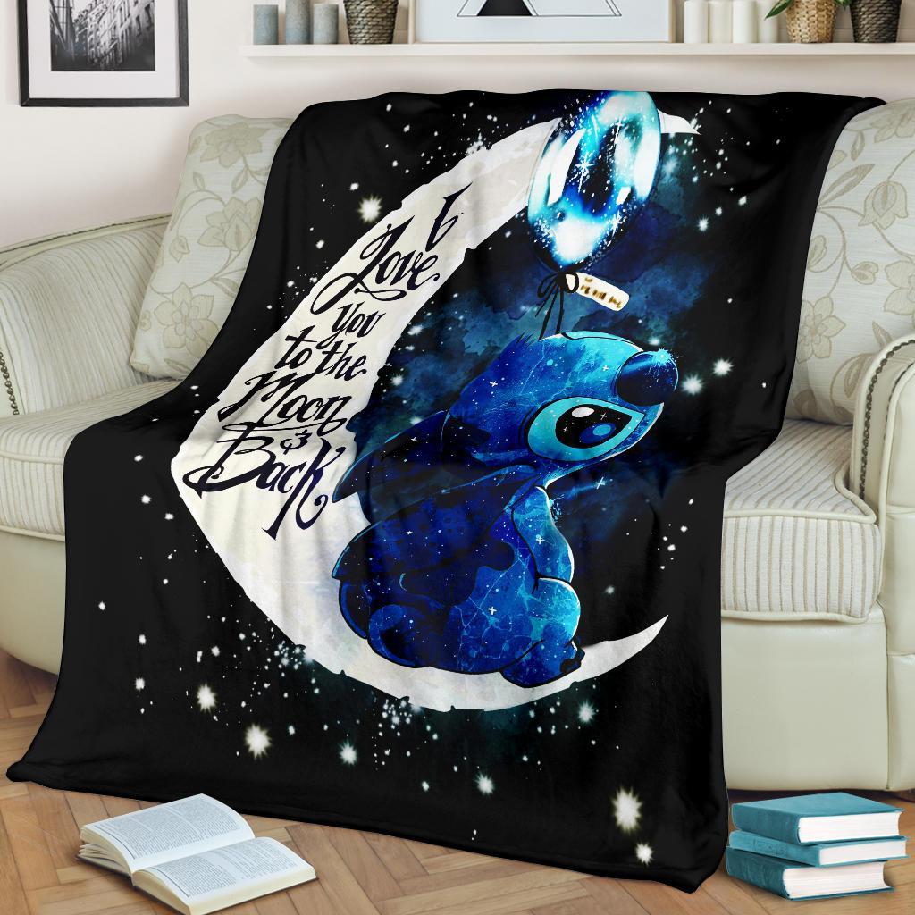 Stitch Moon Premium Blanket Nearkii