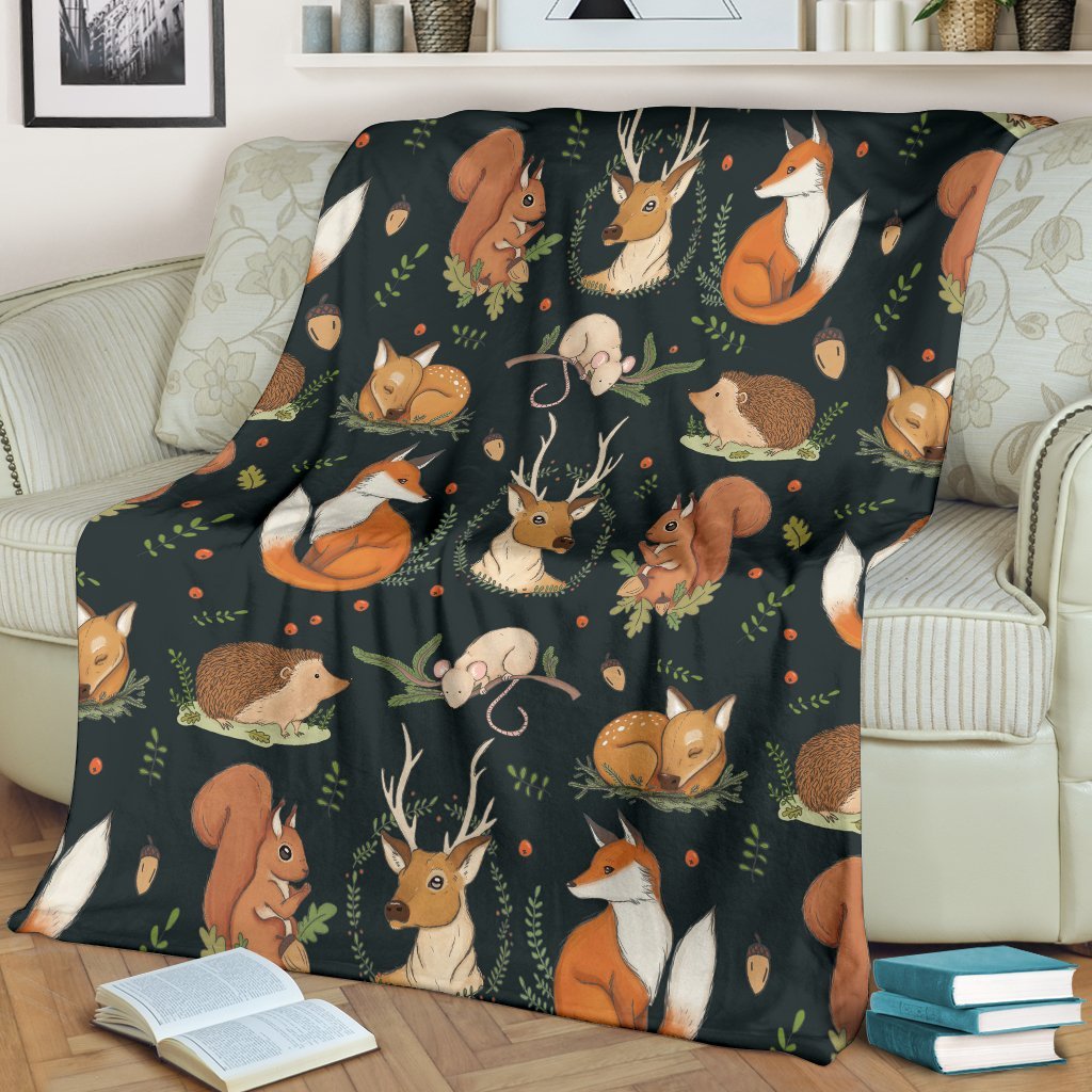 Deer Fox Premium Blanket Nearkii