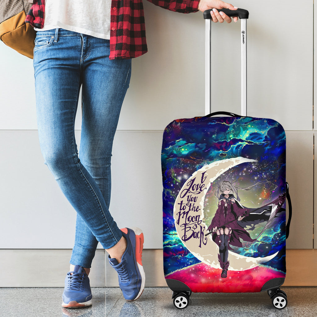 Anime Girl Soul Eater Love You To The Moon Galaxy Luggage Cover Suitcase Protector Nearkii