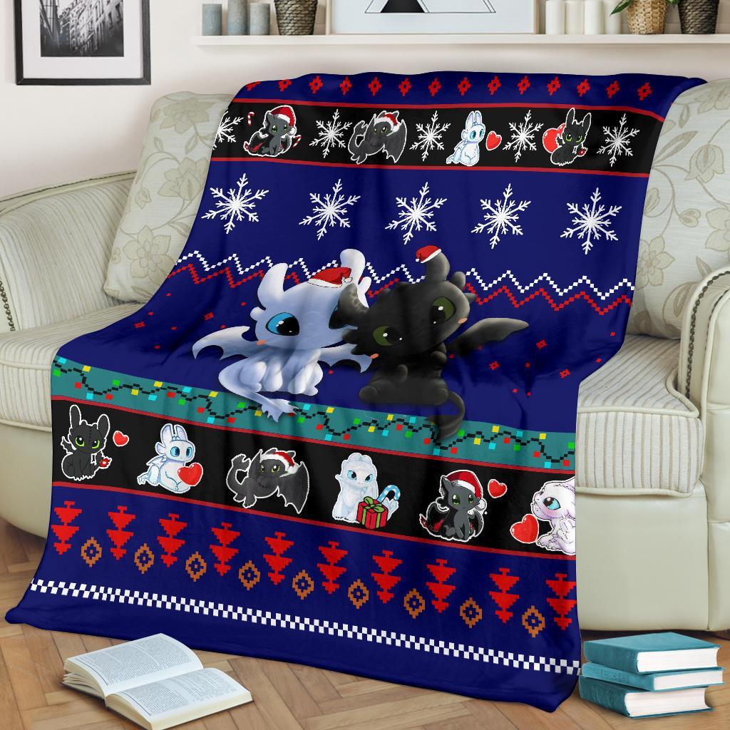 How To Train Your Dragon Christmas Blanket Amazing Gift Idea Nearkii