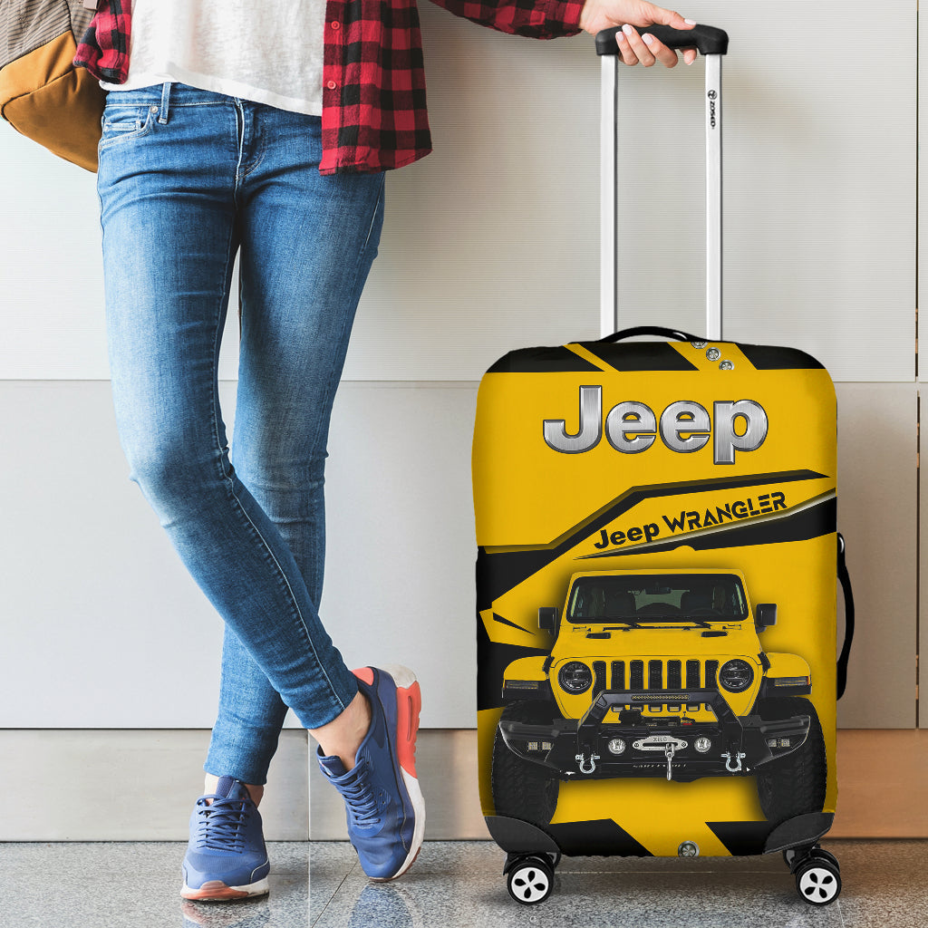 Yellow Jeep Luggage Cover Suitcase Protector Nearkii