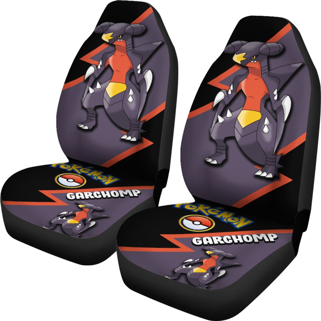 Garchomp Car Seat Covers Custom Anime Pokemon Car Accessories Nearkii