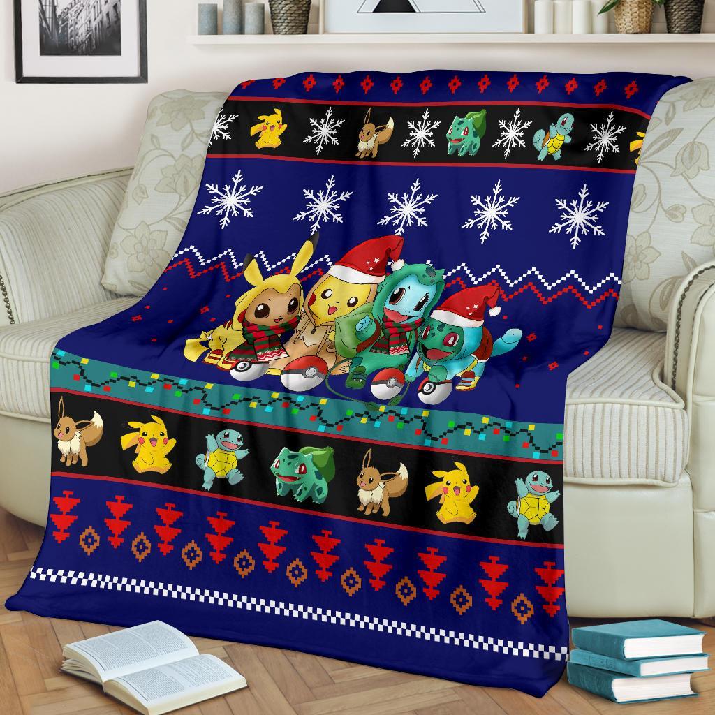 Gearzime Pokemon Christmas Blanket Amazing Gift Idea Nearkii