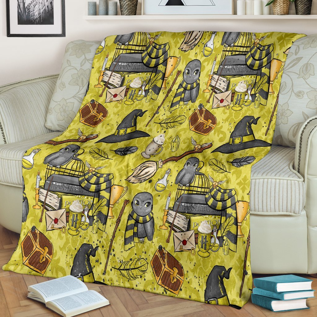 Harry Potter Yellow Premium Blanket Nearkii