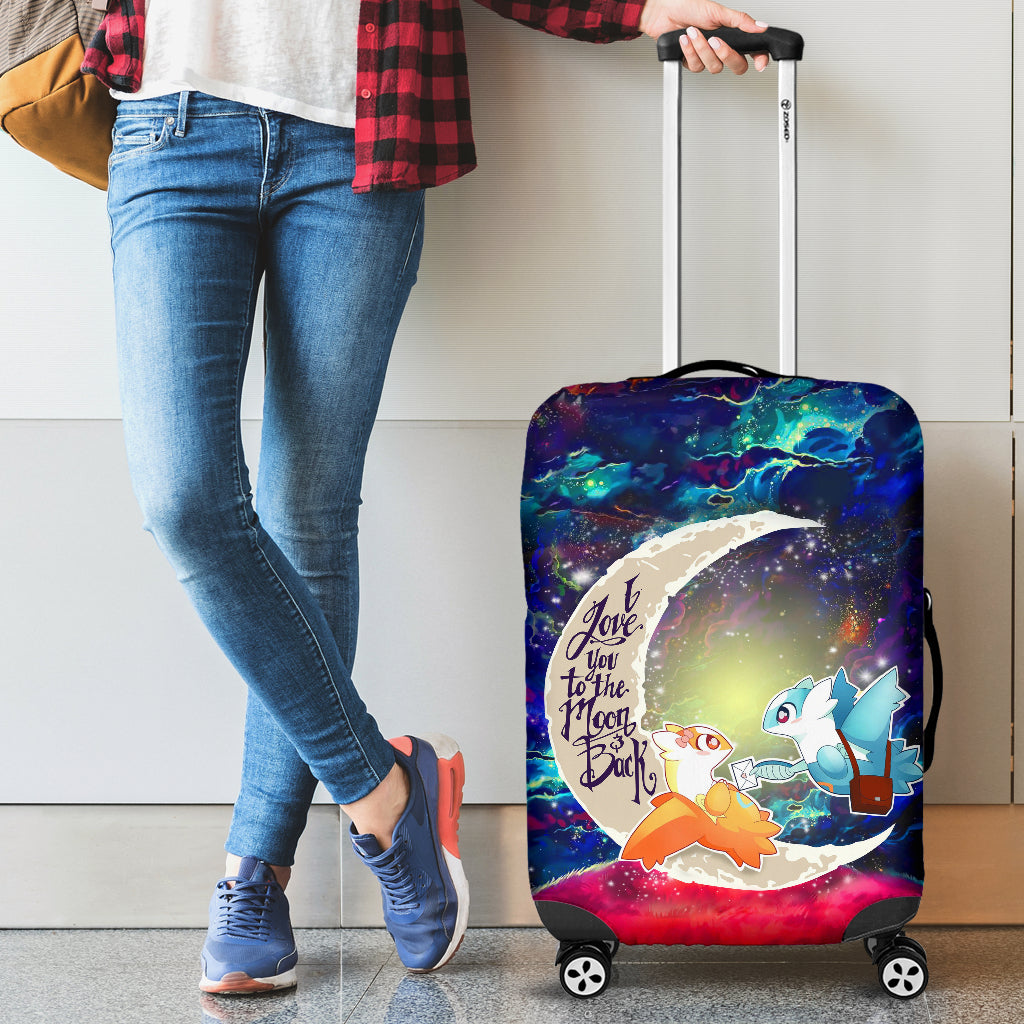 Pokemon Couple Latios Latias Love You To The Moon Galaxy Luggage Cover Suitcase Protector Nearkii