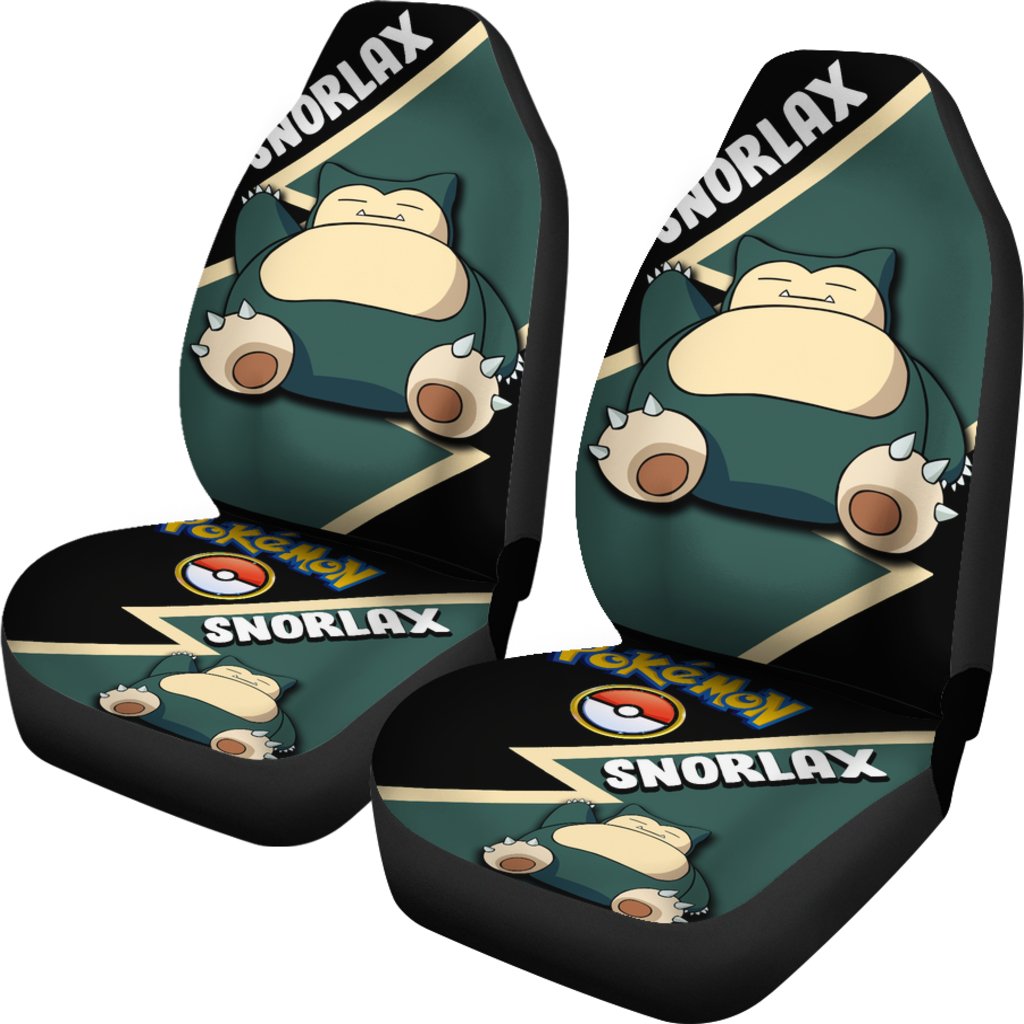 Snorlax Car Seat Covers Custom Anime Pokemon Car Accessories Nearkii