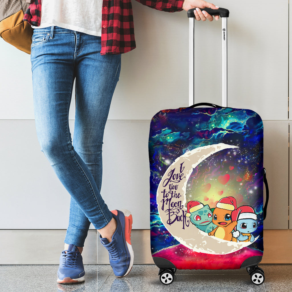 Pokemon Friends Gen 1 Love You To The Moon Galaxy Luggage Cover Suitcase Protector Nearkii