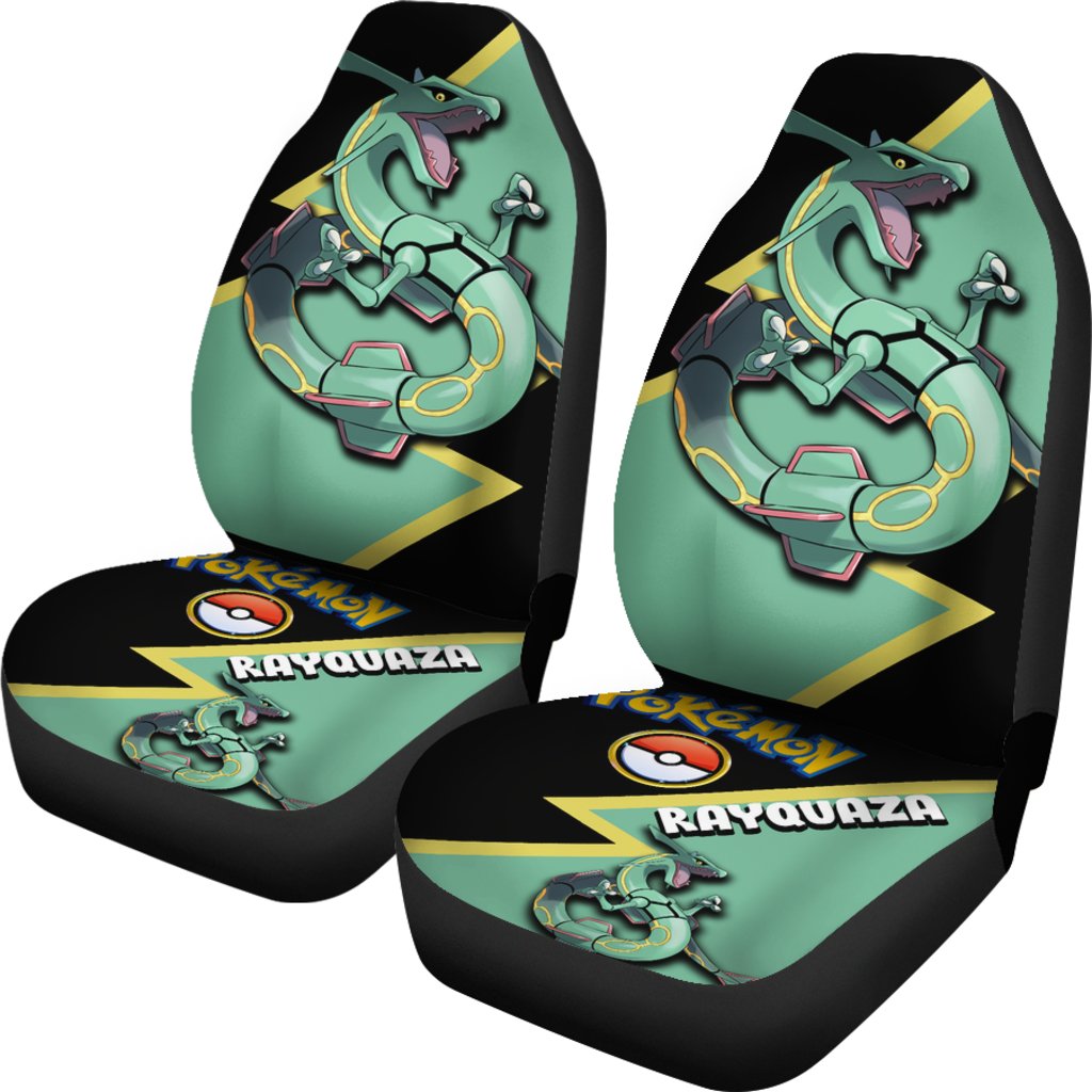 Rayquaza Car Seat Covers Custom Anime Pokemon Car Accessories Nearkii