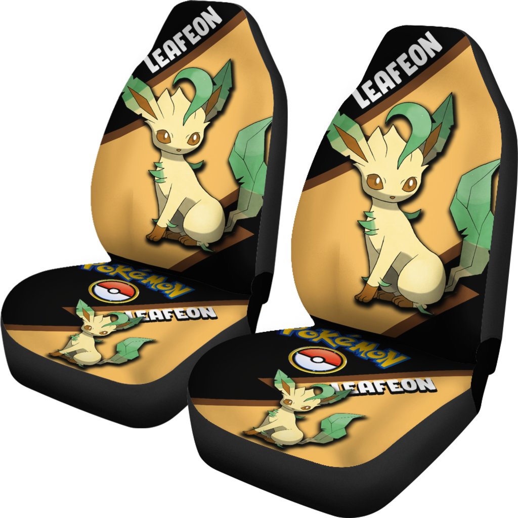 Leafeon Car Seat Covers Custom Anime Pokemon Car Accessories Nearkii