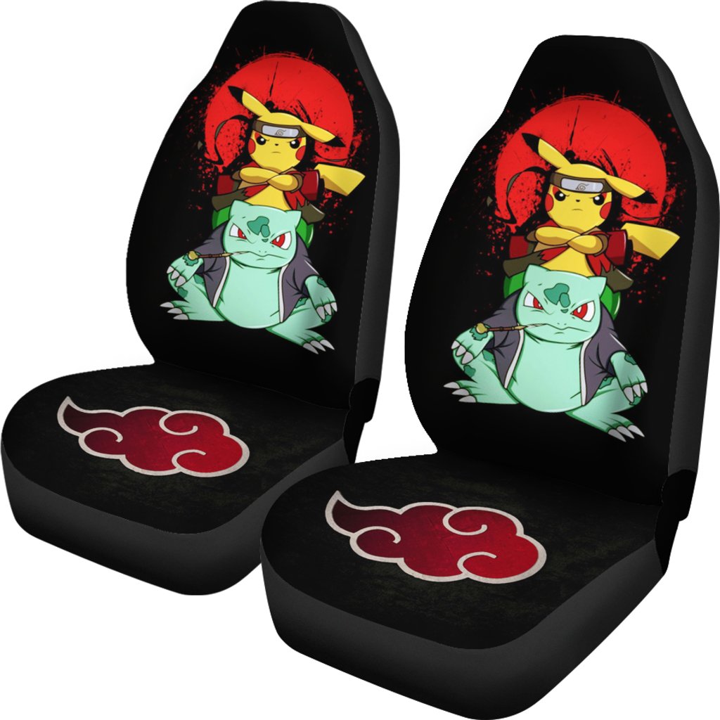 Pokemon Akatsuki Naruto Car Premium Custom Car Seat Covers Decor Protectors Nearkii