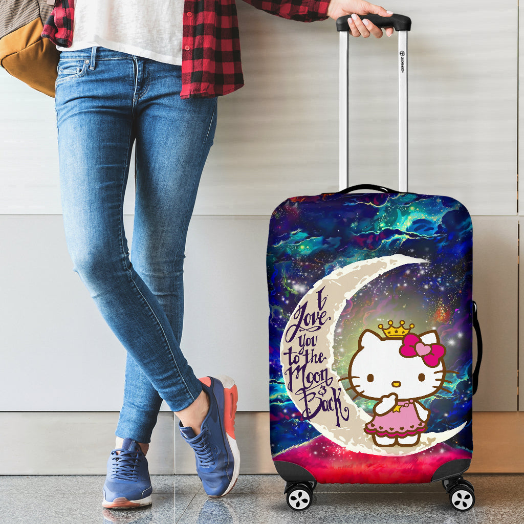 Hello Kitty Love You To The Moon Galaxy Luggage Cover Suitcase Protector Nearkii