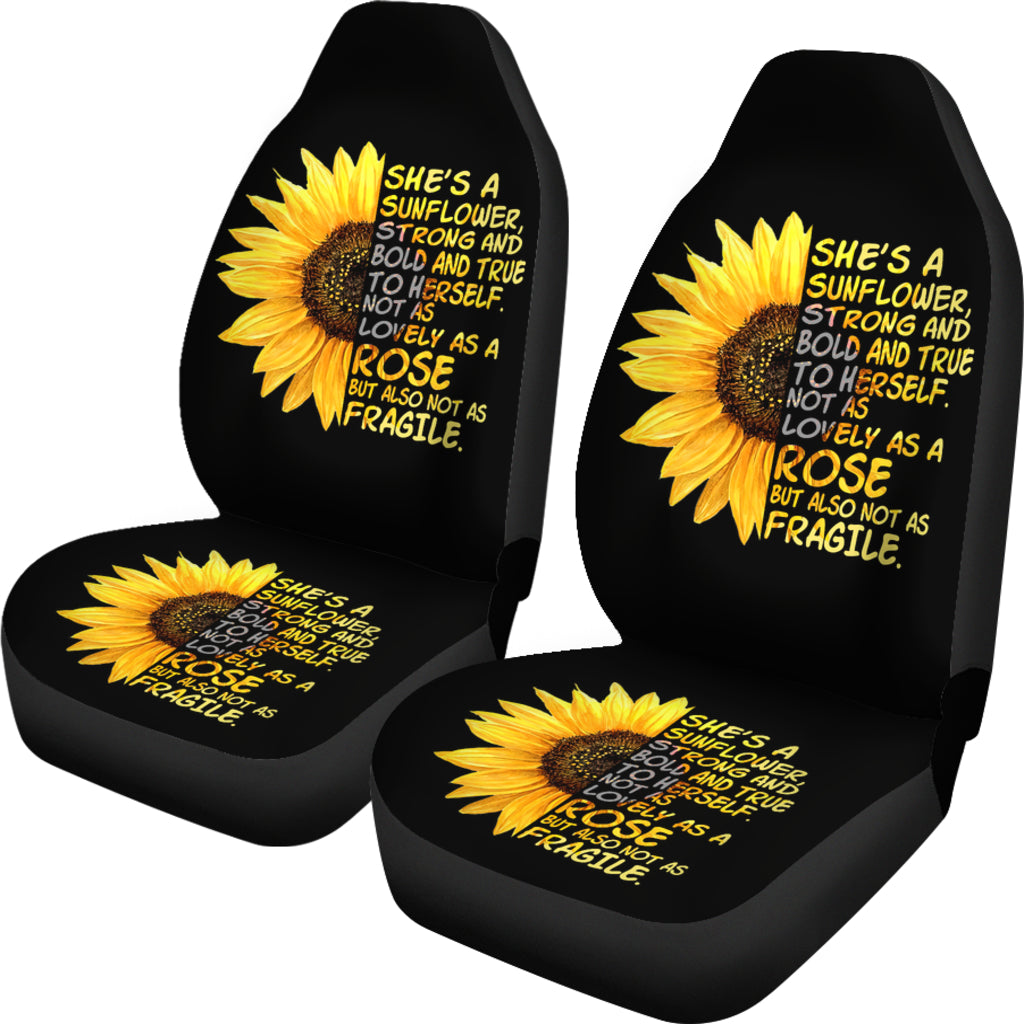 Best Sunflowers She'S A Sunflower Premium Custom Car Seat Covers Decor Protector Nearkii