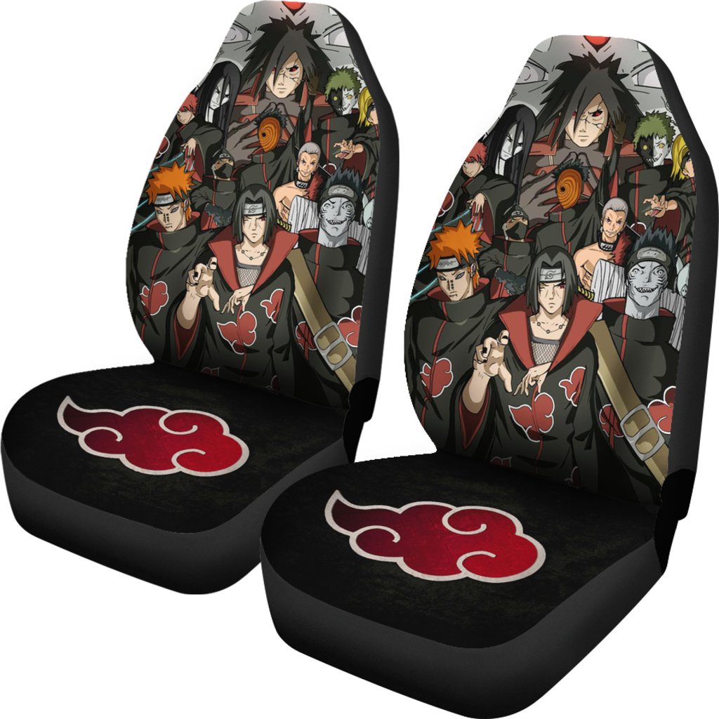 Akatsuki Naruto Team Member Anime Car Premium Custom Car Seat Covers Decor Protectors Nearkii