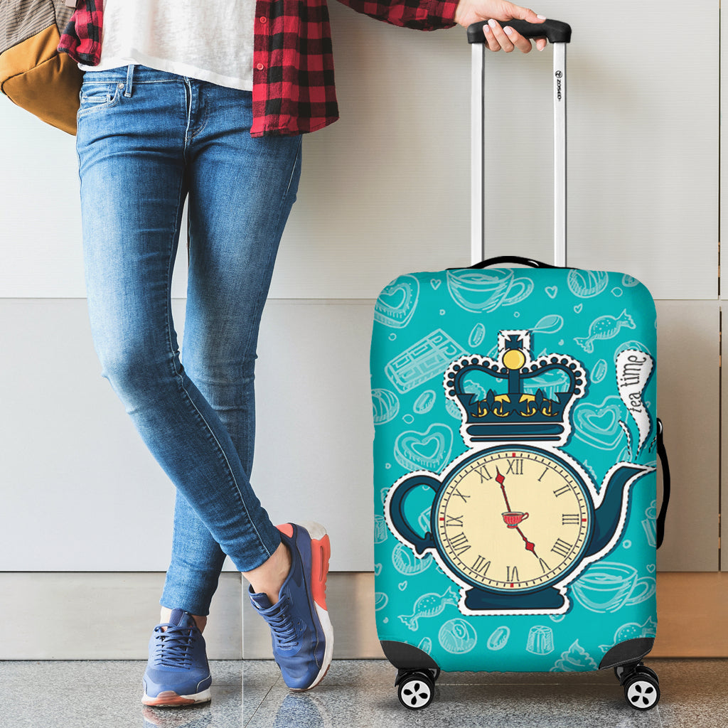 Teatime Luggage Cover Suitcase Protector Nearkii