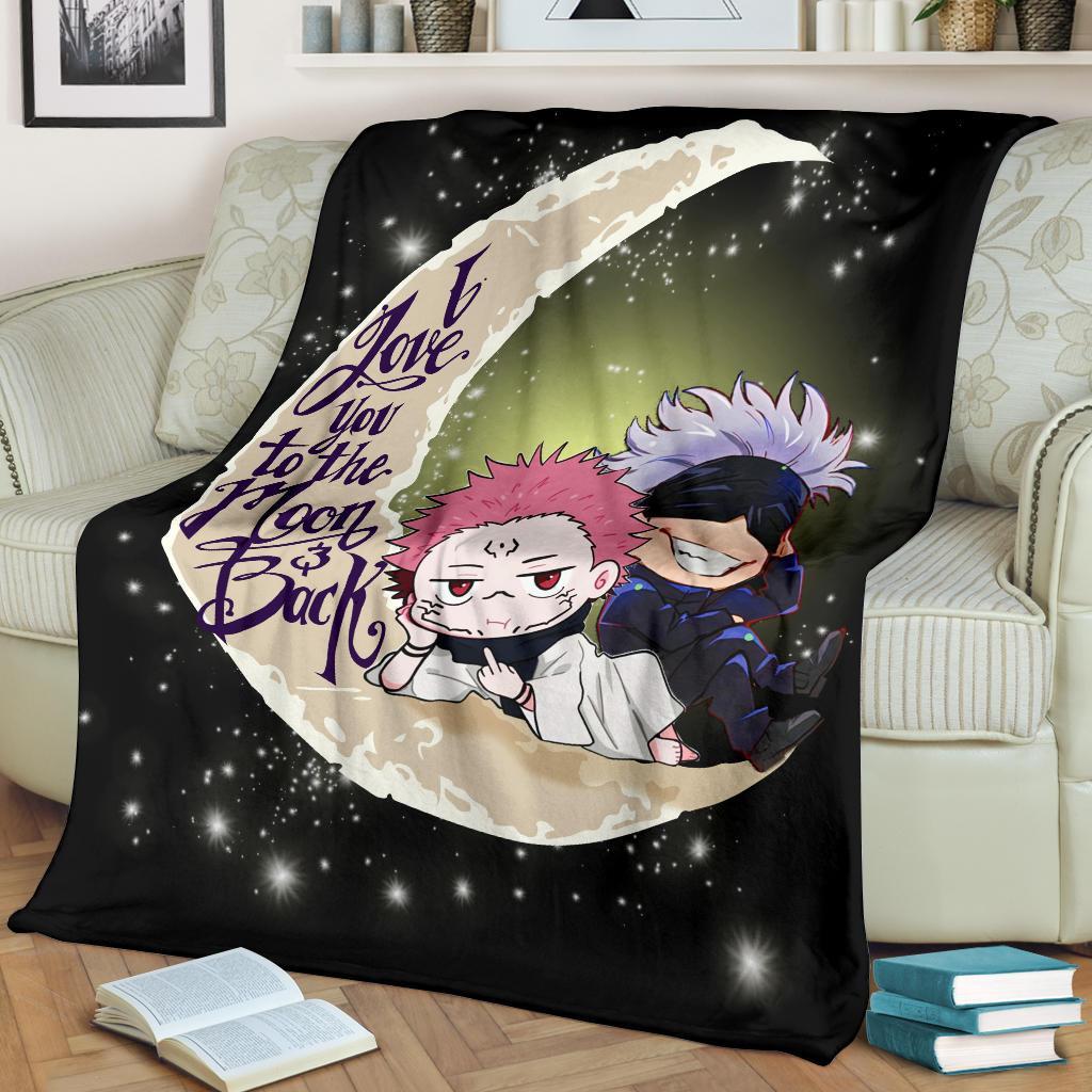 Jujutsu Kaisen Gojo Sukuna Chibi Anime Premium Blanket Nearkii