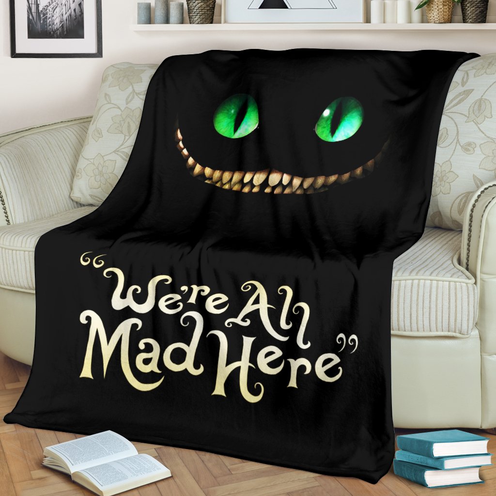 Cheshire Cat Alice In Wonderland Premium Blanket Nearkii