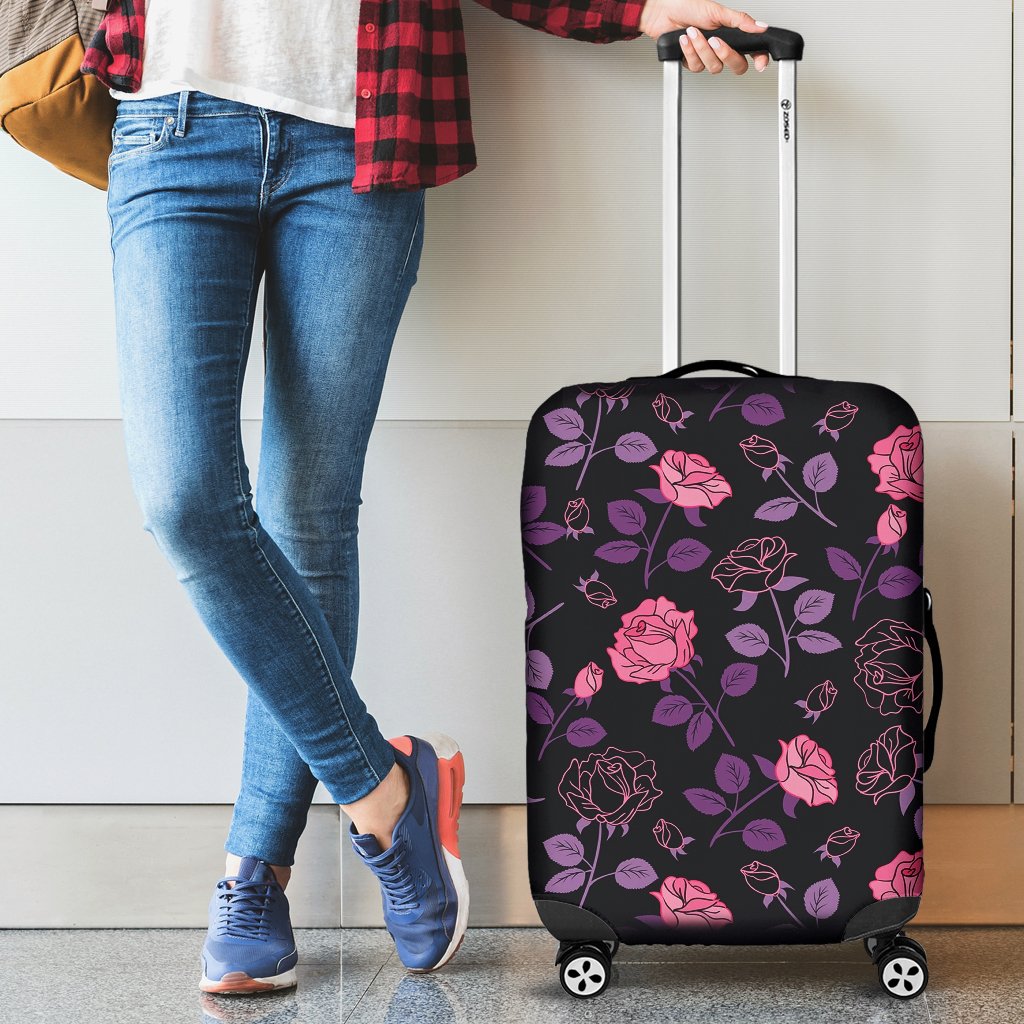 Rose Travel Luggage Cover Suitcase Protector Nearkii