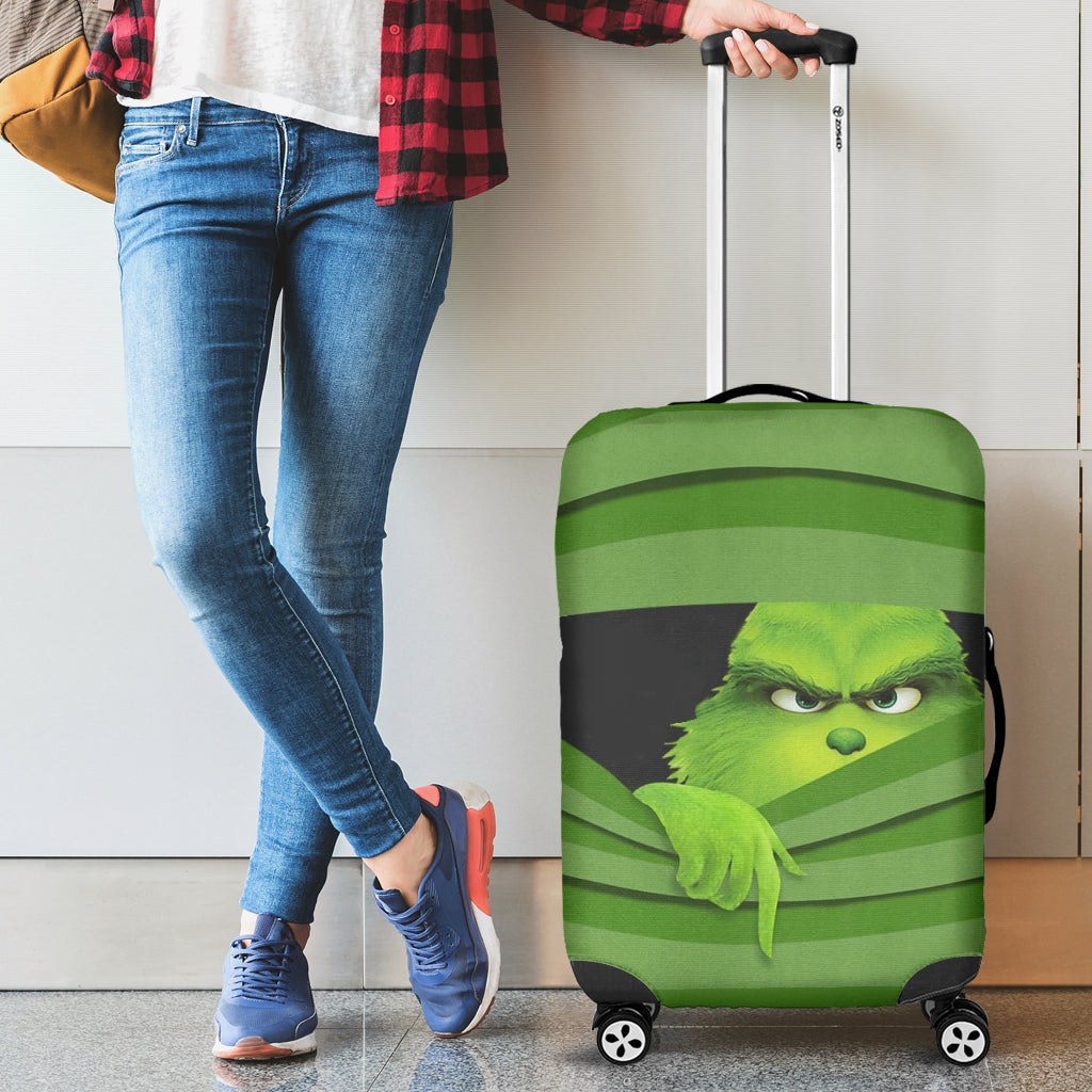 Grinch Hide Luggage Cover Suitcase Protector Nearkii