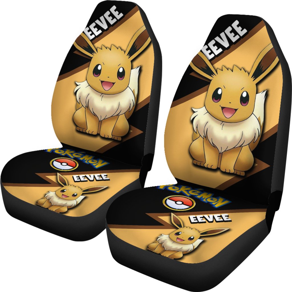 Eevee Car Seat Covers Custom Anime Pokemon Car Accessories Nearkii