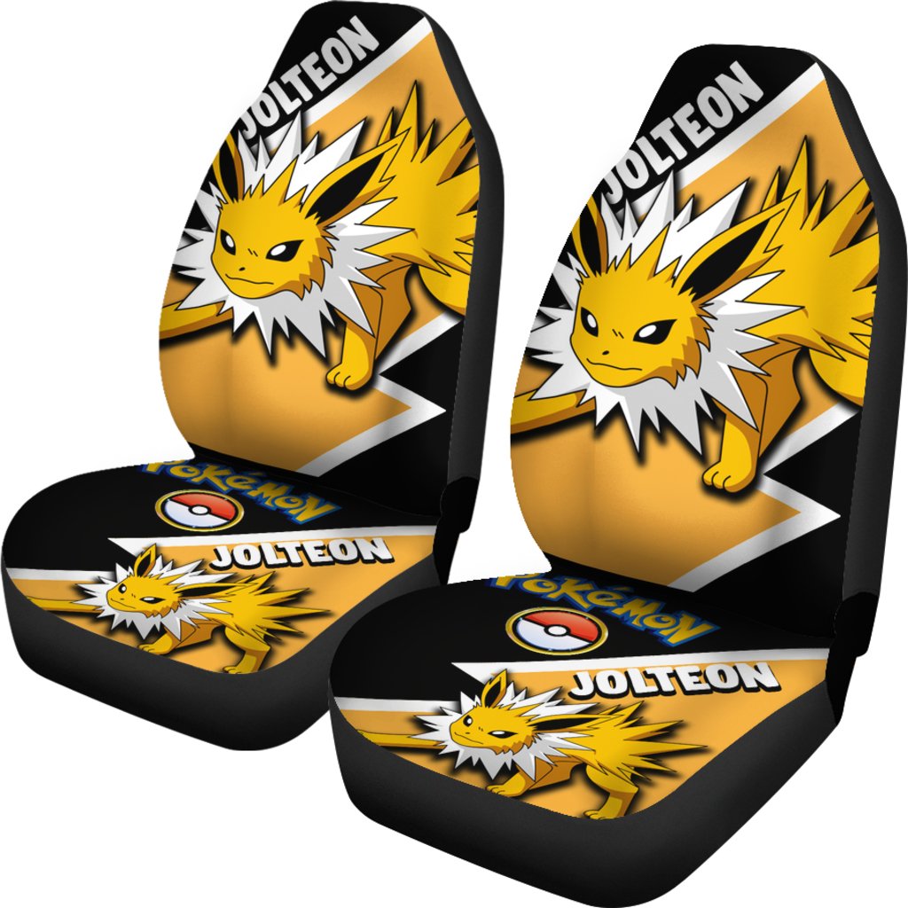 Jolteon Car Seat Covers Custom Anime Pokemon Car Accessories Nearkii