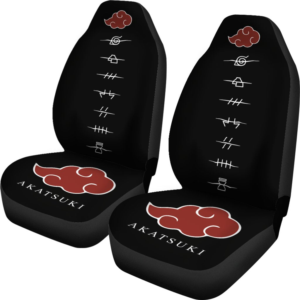 Akatsuki Car Premium Custom Car Seat Covers Decor Protectors Hidden Village Symbols Naruto Car Accessories Anime Gift Nearkii