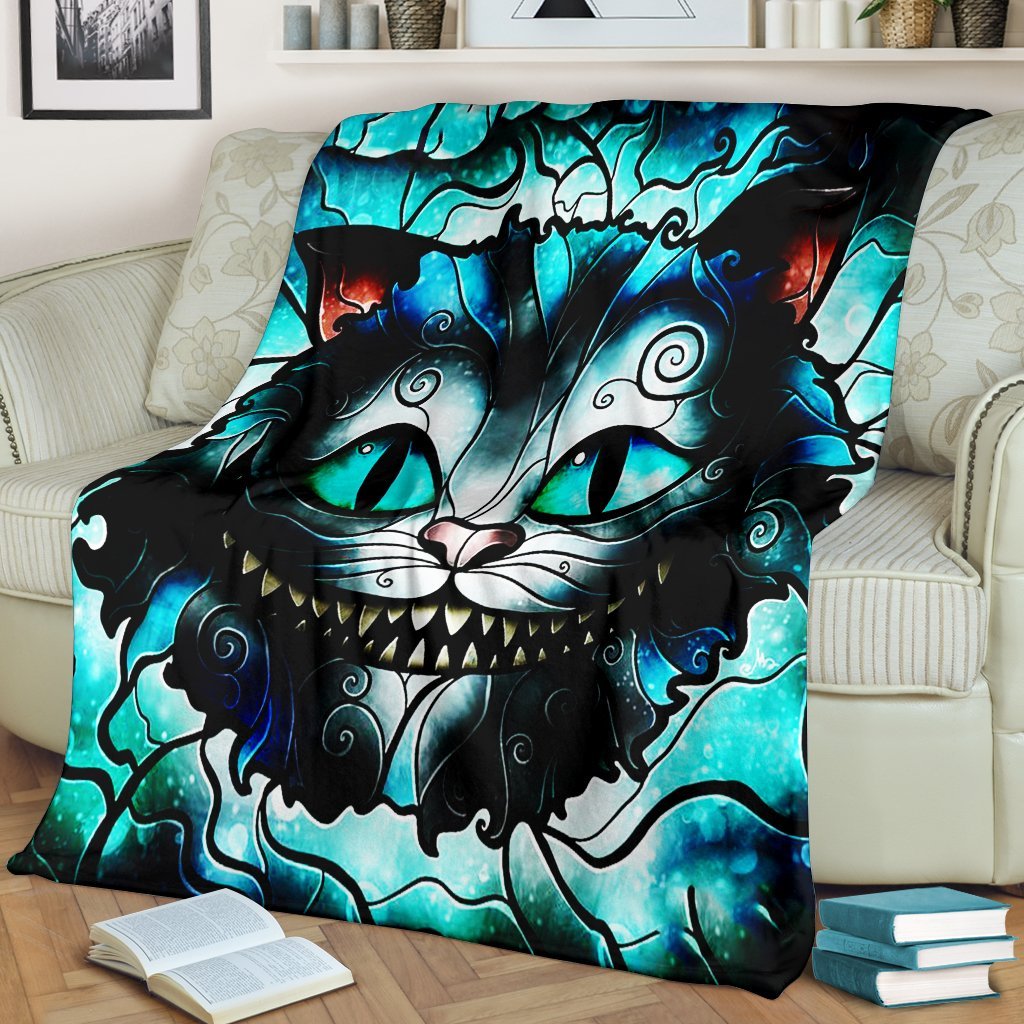 Alice In Wonderland'S Cheshire Cat Premium Blanket Nearkii