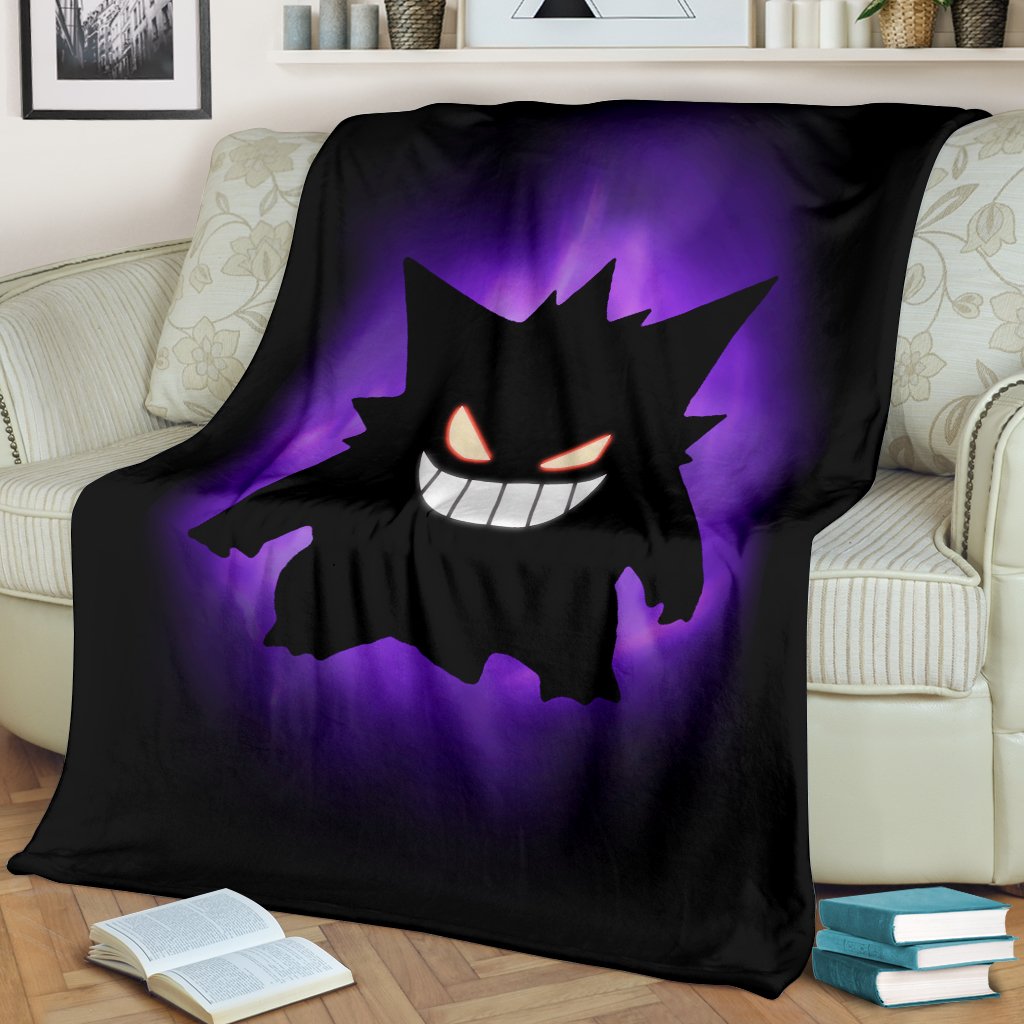 Gengar Pokemon Premium Blanket Nearkii