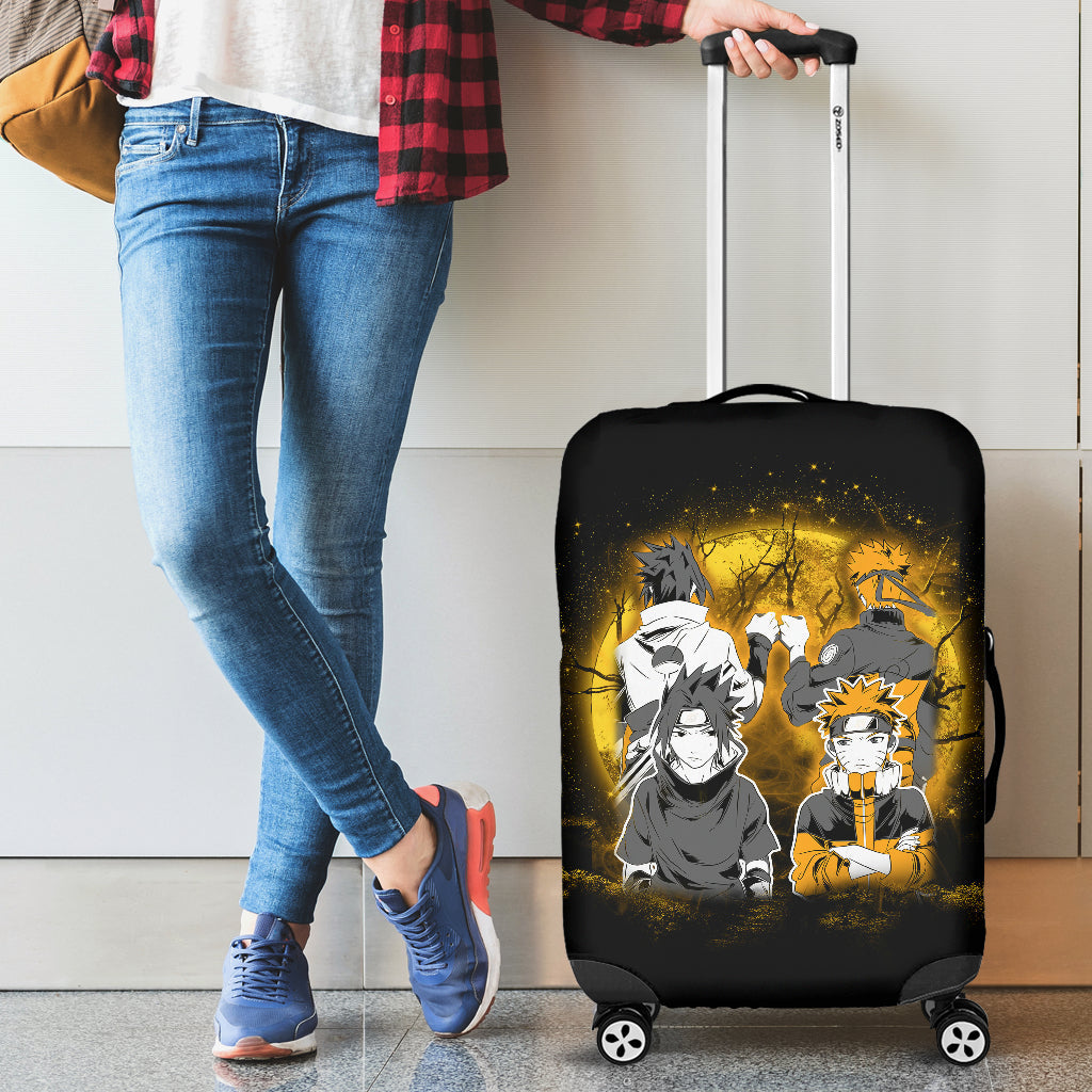 Naruto Sasuke Friends Moonlight Luggage Cover Suitcase Protector Nearkii