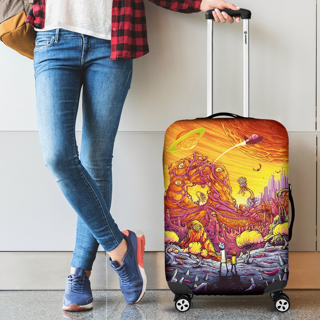 Rick And Morty Luggage Cover Suitcase Protector 3 Nearkii