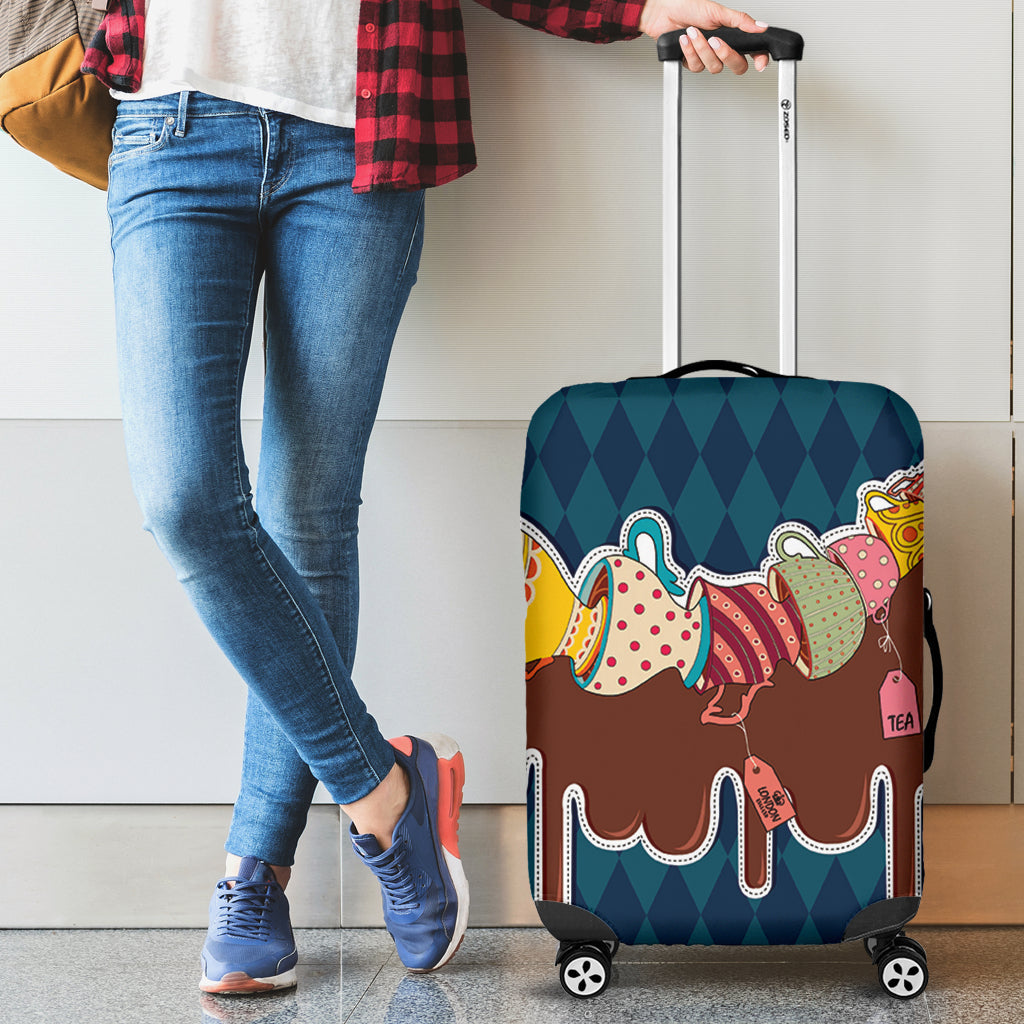 Teatime Cute 1 Luggage Cover Suitcase Protector Nearkii