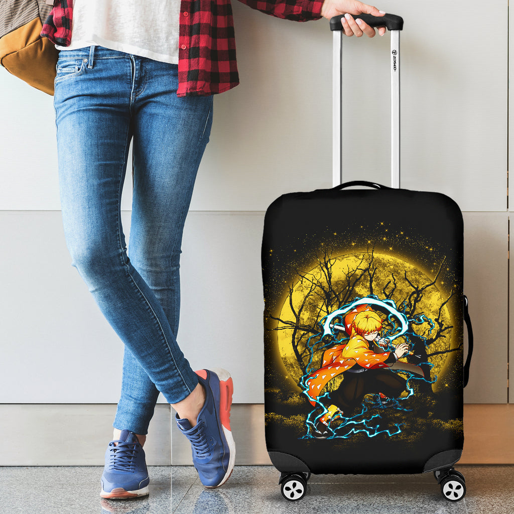 Zenitsu Demon Slayer Moonlight Luggage Cover Suitcase Protector Nearkii