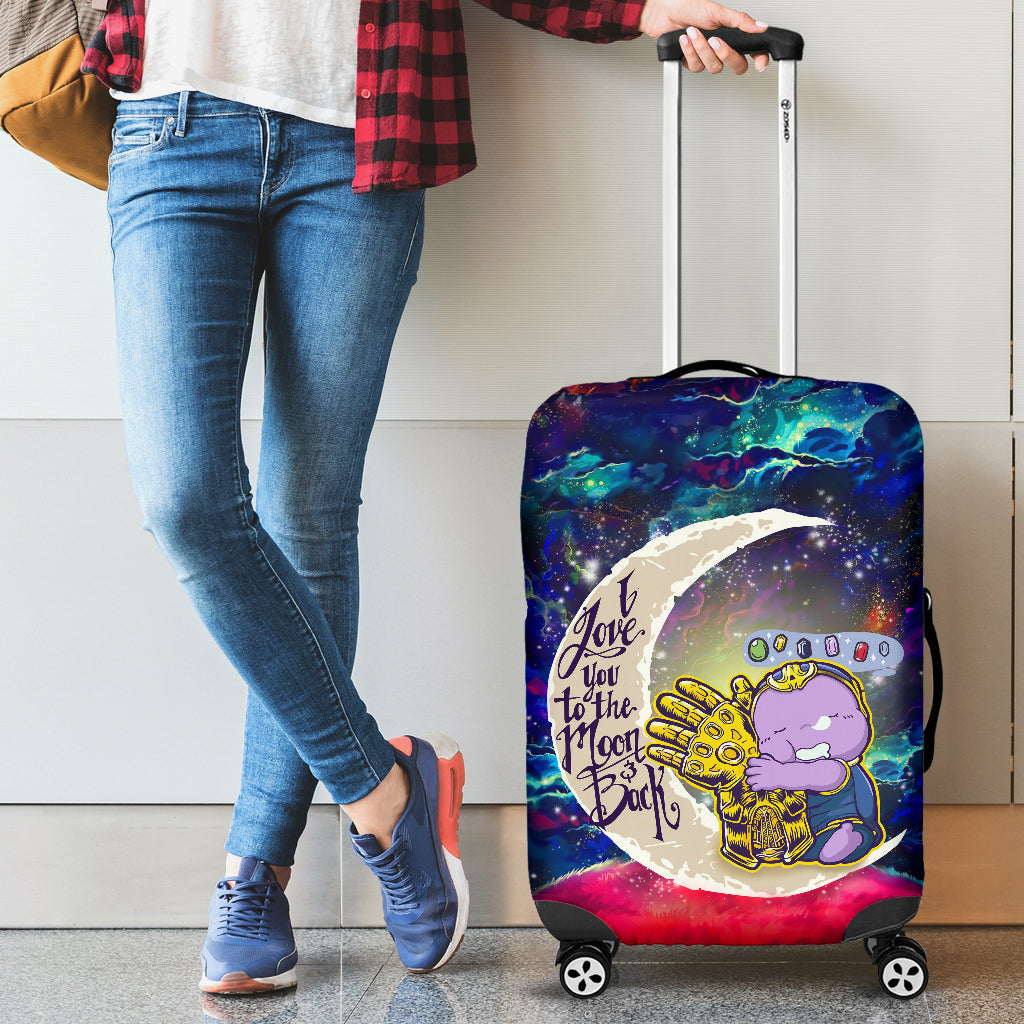 Cute Thanos Love You To The Moon Galaxy Luggage Cover Suitcase Protector Nearkii