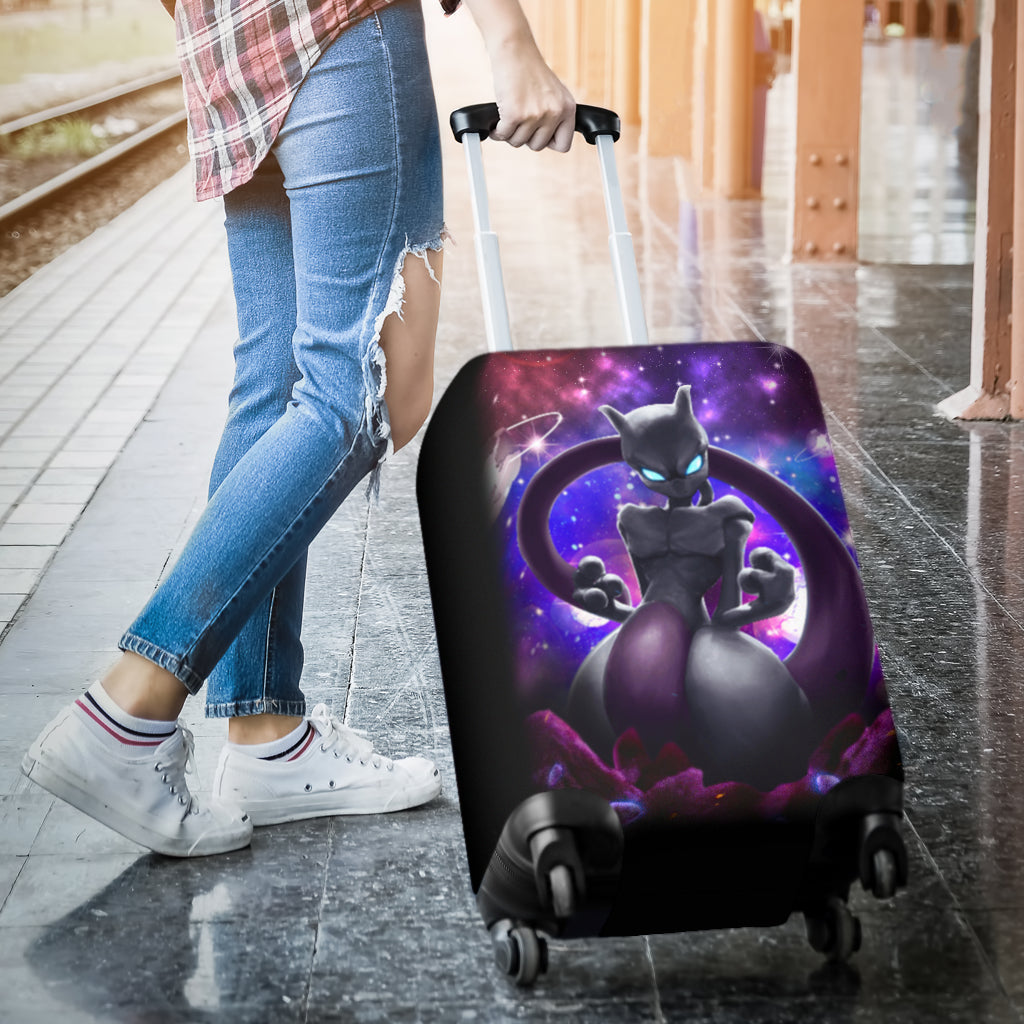 Mewtwo Galaxy Pokemon Luggage Cover Suitcase Protector Nearkii