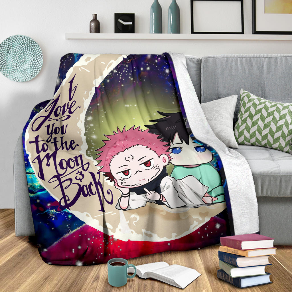 Jujutsu Kaisen Gojo Sakuna Anime Love You To The Moon Galaxy Premium Blanket Nearkii