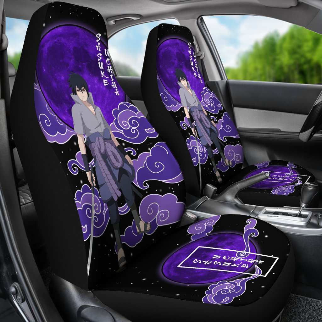 Sasuke Moon Naruto Custom Anime Car Sear Covers Nearkii