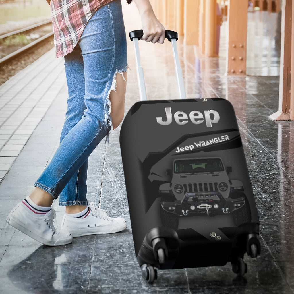 Grey Jeep Luggage Cover Suitcase Protector Nearkii