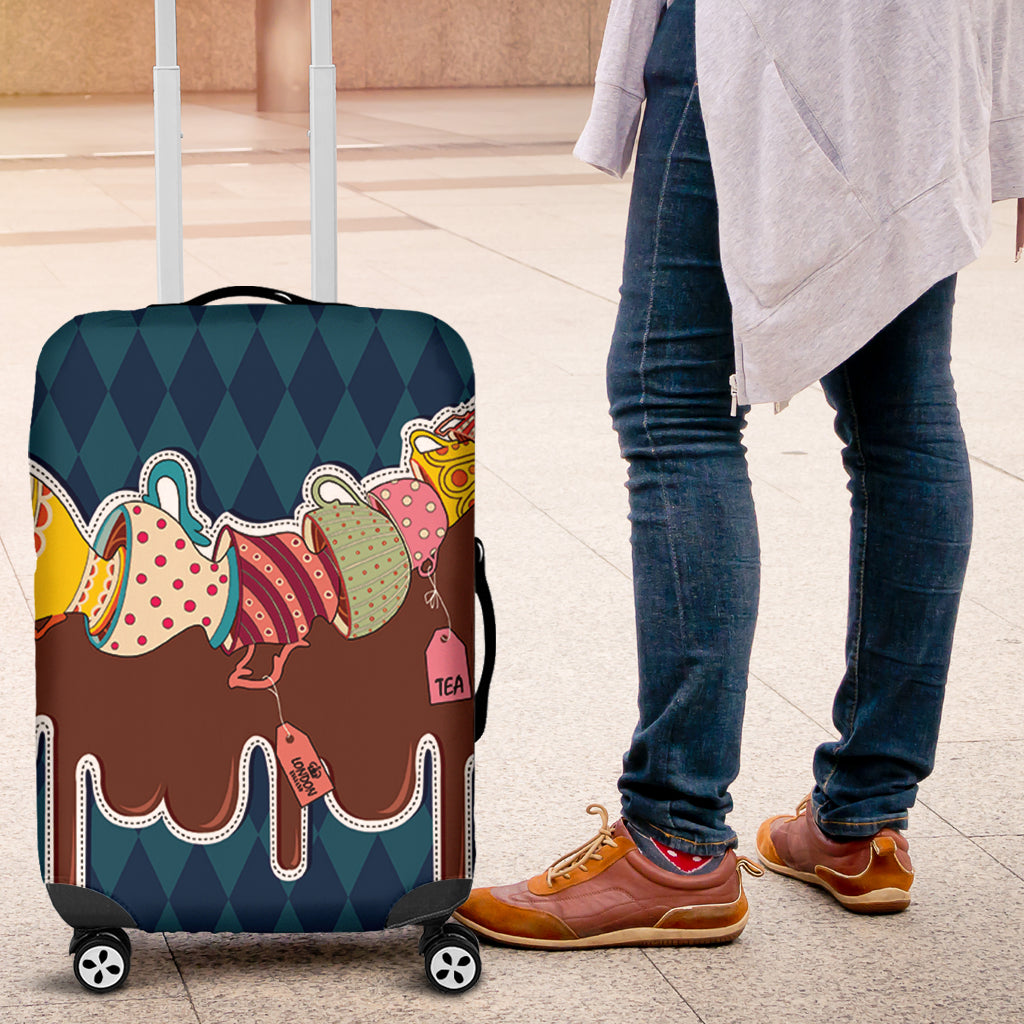 Teatime Cute 1 Luggage Cover Suitcase Protector Nearkii