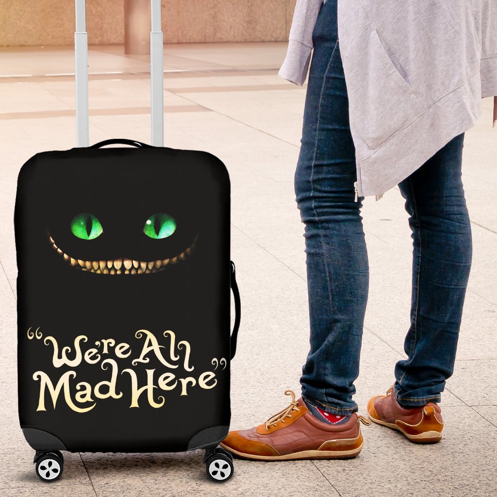 Cheshire Cat Alice In Wonderland Travel Luggage Cover Suitcase Protector Nearkii