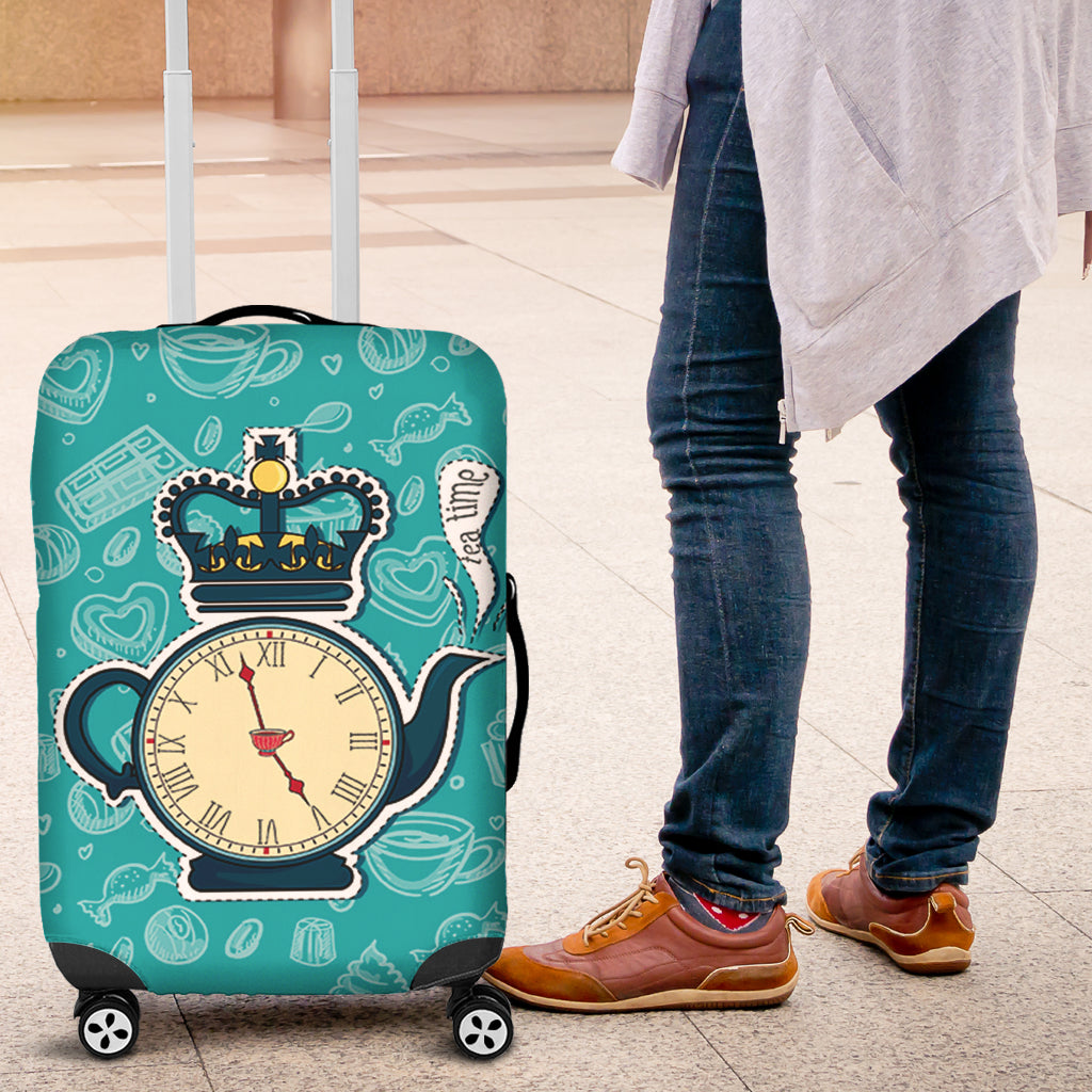 Teatime Luggage Cover Suitcase Protector Nearkii